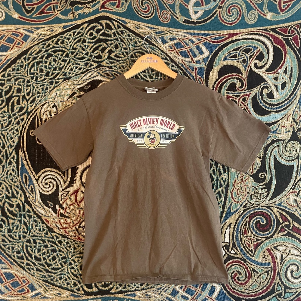 Vintage Walt Disney World Brown shirt